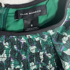 Club Monaco Textured Green and Purple Maxi Dress